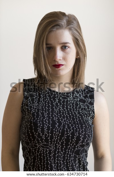 Medium Shot Gorgeous Young Woman Blunt Stock Photo Edit Now