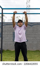 Medium Shot Portrait Of A Young Athletic Latino Man