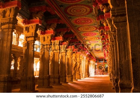 Meenakshi Temple, one of the biggest and oldest temple, Madurai, India.