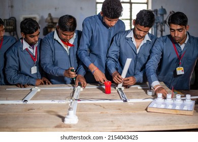 Meerut, Uttar Pradesh, India- April 22 2015: Student In Industrial Training Class, At Government Industrial Training Institute.