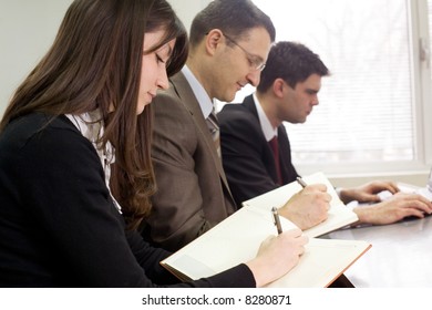 at the meeting - Shutterstock ID 8280871