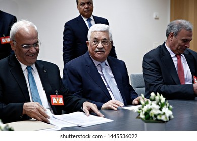 Meeting Between The President Of The State Of Palestine And Palestinian National Authority Mahmoud Abbas And The President Of The European Council Donald Tusk In Brussels, Belgium On Mar. 27, 2017