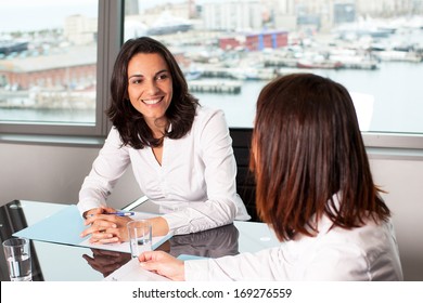 meeting in board room