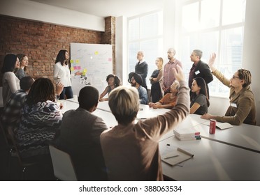 Meeting Discussion Talking Sharing Ideas Concept - Shutterstock ID 388063534