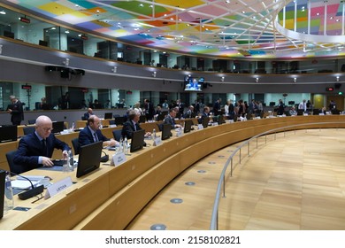 Meeting of EU Defence Ministers at the European Council headquarters in Brussels, Belgium, 17 May 2022.