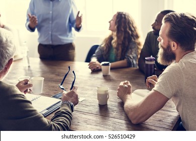 Meeting Table Networking Sharing Concept