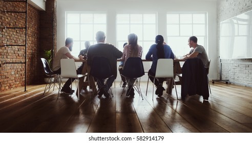 Meeting Table Networking Sharing Concept