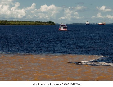 
Meeting Of The Waters Between The Negro And Solimões Rivers