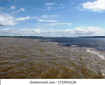 Meeting Of Waters Between Rio Negro And Rio Solimões					