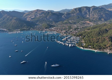 Similar – Port de Sóller Stadt