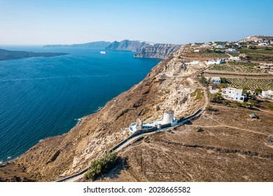 Megalochori And Santorini Caldera, Greece