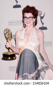 Megan Mullally At The Primetime Creative Arts Emmy Awards 2013 Press Room, Nokia Theater, Los Angeles, CA 09-15-13