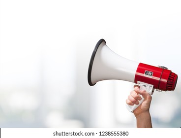 Megaphone Attention Background Advertisement Amplifier Announce Announcement