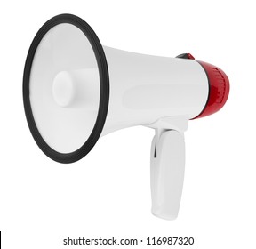 Megaphone Isolated On White Background