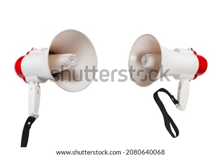 Megaphone isolated on a white background. 
