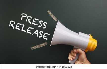 megaphone with text press release - Shutterstock ID 441503128