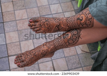 Mehndi Design Indian bride leg mehndi Indian wedding
