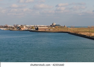 Meigs Field On Northerly Island In Lake Michigan, Chicago, Illinois