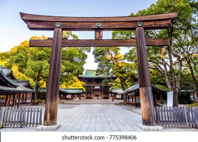 Meiji Shrine In Tokyo, Japan.