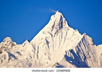 Meili(Meri) Snow Mountains close-up. Meili Snow Mountains is located in the northwest of Yunnan China.