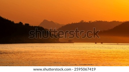 The Mekong River at Dusk, Laos