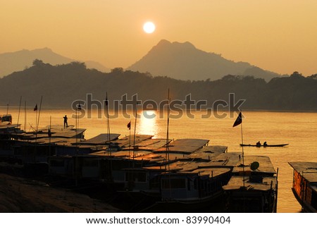 Mekong river,port
