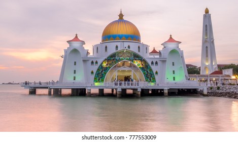 Melaka Malacca Straits Mosque Sunset Stock Photo 776870050 | Shutterstock