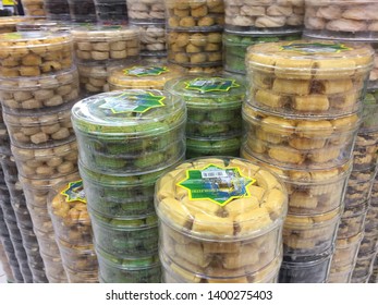 Melaka, Malaysia - April10,2019 : Malay Cookies Ready For Hari Raya Preparation.