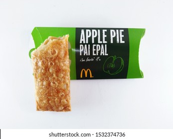 Melaka, Malaysia. Oct 7 2019.
McDonald's Apple Pie  Isolated With White. Crispy On The Outside, Hot On The Inside