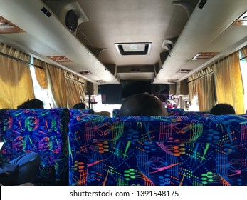 Melaka/Malaysia - May 4,2019 : Bus Seat Cover With Variety Of Design