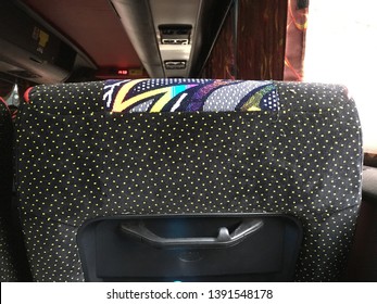 Melaka/Malaysia - May 4,2019 : Bus Seat Cover With Variety Of Design