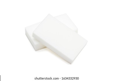 Melamine Sponge On A White Background