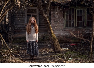 Melancholia Red Hair Girl