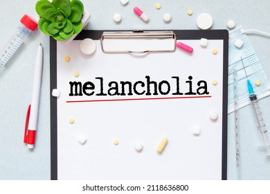 Melancholia Word Write On Prescription.