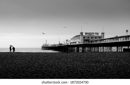 Melancolic View In Black And White Of Brighton Pier , 2009