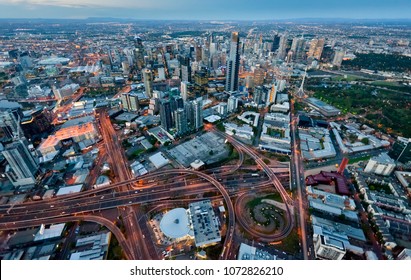 Melbourne Aerial Skyline