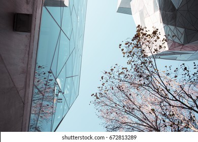 MELBOURNE, AUSTRALIA, 17 June 2017. Abstract Modern Architecture In The City Of Melbourne. 