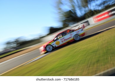 MELBOURNE, AUSTRALIA - 17 SEPTEMBER: Scott McLaughlin   17  Driving For DJR Team Penske/Shell V-Power Racing During The The Virgin Australia Supercars Championship