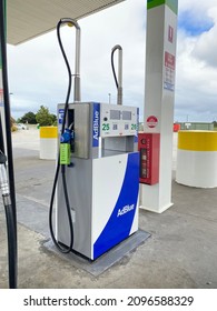 Melbourne, Australia - 26th December 2021: A pump at a service station which is out of order due to the Australian shortage of the diesel additive Adblue