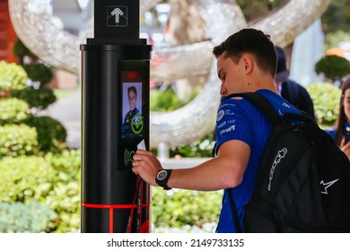 MELBOURNE, AUSTRALIA - APRIL 6: Oscar Piastri Of Alpine Enters The Circuit At The 2022 Australian Formula 1 Grand Prix On 6th April 2022