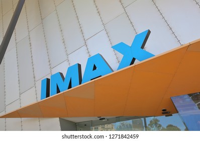 MELBOURNE AUSTRALIA - DECEMBER 1, 2018: IMAX Movie Cinema In Melbourne Australia