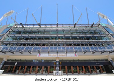 MELBOURNE AUSTRALIA - DECEMBER 1, 2018: MCG Melbourne Cricket Ground Stadium Melbourne Australia