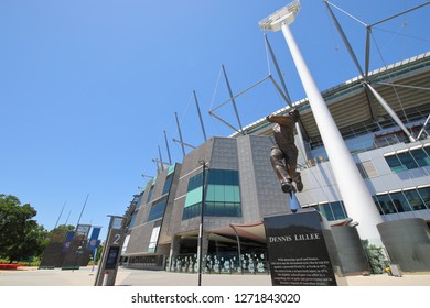 MELBOURNE AUSTRALIA - DECEMBER 1, 2018: MCG Melbourne Cricket Ground Stadium Melbourne Australia