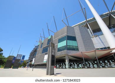 MELBOURNE AUSTRALIA - DECEMBER 1, 2018: MCG Melbourne Cricket Ground Stadium Melbourne Australia