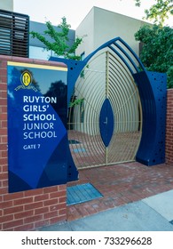 Melbourne, Australia - February 10, 2017: Ruyton Is A Private Independent School For Girls In The Leafy Eastern Suburb Of Kew.