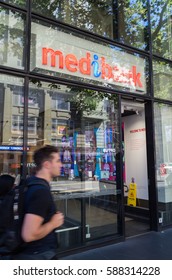 Melbourne, Australia - February 23, 2017: Medibank Is Australia's Largest Private Health Insurance Fund. This Is Its Elizabeth Street Office In Melbourne.