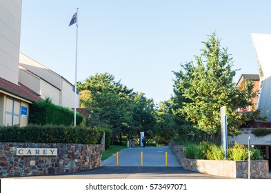 Melbourne, Australia - February 7, 2017: Carey Baptist Grammar School Is A Prestigious Independent Private School On Barkers Road In Kew.