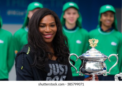 MELBOURNE, AUSTRALIA - JANUARY 15 : Serena Williams At The 2016 Australian Open Draw Ceremony