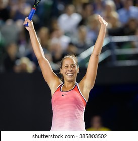 MELBOURNE, AUSTRALIA - JANUARY 23 : Madison Keys In Action At The 2016 Australian Open