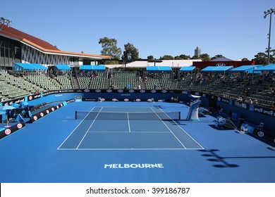 MELBOURNE, AUSTRALIA - JANUARY 25, 2016: Show court 2 during Australian Open 2016 at Australian tennis center in Melbourne Park.
